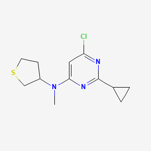 6-chloro-2-cyclopropyl-N-methyl-N-(thiolan-3-yl)pyrimidin-4-amine