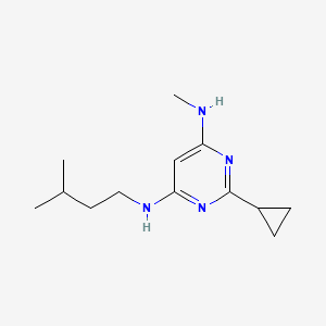 2-cyclopropyl-N4-isopentyl-N6-methylpyrimidine-4,6-diamine
