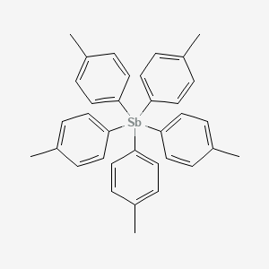 molecular formula C35H35Sb B14707772 Antimony, pentakis(4-methylphenyl)- CAS No. 13328-67-1