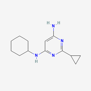 N4-cyclohexyl-2-cyclopropylpyrimidine-4,6-diamine