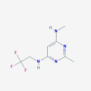 N4,2-dimethyl-N6-(2,2,2-trifluoroethyl)pyrimidine-4,6-diamine