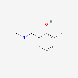 molecular formula C10H15NO B14707809 Phenol, 2-[(dimethylamino)methyl]-6-methyl- CAS No. 23802-11-1
