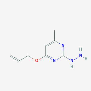 2-Hydrazinyl-4-methyl-6-(prop-2-en-1-yloxy)pyrimidine