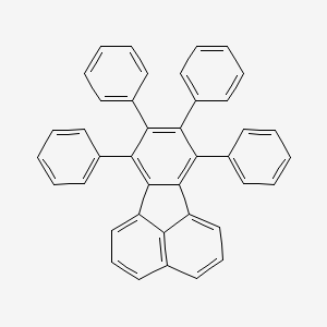molecular formula C40H26 B14707826 Fluoranthene, 7,8,9,10-tetraphenyl- CAS No. 13238-75-0