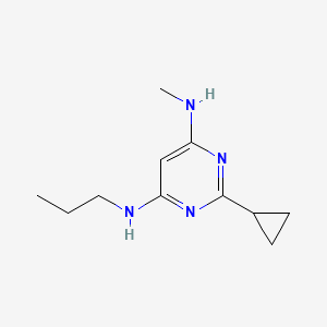 2-cyclopropyl-N4-methyl-N6-propylpyrimidine-4,6-diamine