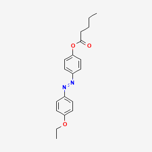 molecular formula C19H22N2O3 B14707876 Pentanoic acid, 4-((4-ethoxyphenyl)azo)phenyl ester CAS No. 20730-67-0