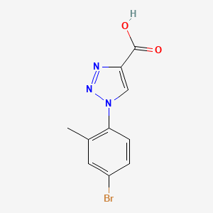 molecular formula C10H8BrN3O2 B1470789 1-(4-bromo-2-methylphenyl)-1H-1,2,3-triazole-4-carboxylic acid CAS No. 1499853-90-5