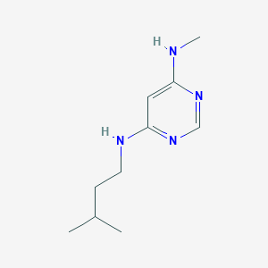 molecular formula C10H18N4 B1470791 N4-isopentyl-N6-methylpyrimidine-4,6-diamine CAS No. 1540682-64-1