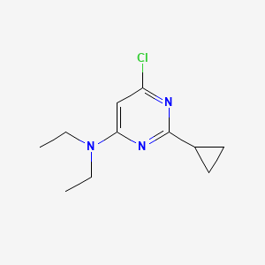 6-chloro-2-cyclopropyl-N,N-diethylpyrimidin-4-amine