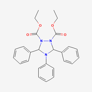 molecular formula C26H27N3O4 B14707989 Diethyl 3,4,5-triphenyl-1,2,4-triazolidine-1,2-dicarboxylate CAS No. 13175-10-5