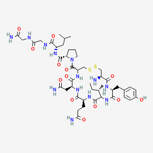 molecular formula C45H69N13O13S2 B14708001 Oxytocin, glynh2(10)- CAS No. 21687-84-3