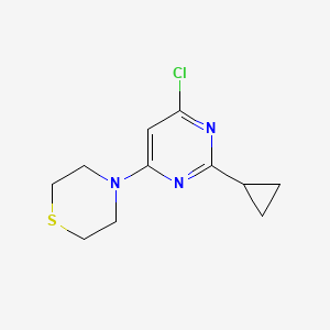 molecular formula C11H14ClN3S B1470804 4-(6-Chloro-2-cyclopropylpyrimidin-4-yl)thiomorpholine CAS No. 1513031-19-0