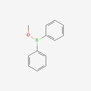 molecular formula C13H13BO B14708067 Borinic acid, diphenyl-, methyl ester CAS No. 13471-36-8