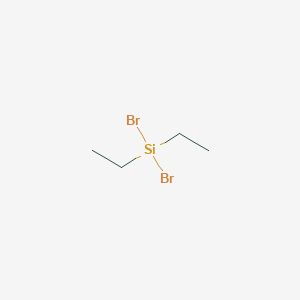 molecular formula C4H10Br2Si B14708100 Dibromo(diethyl)silane CAS No. 18169-73-8