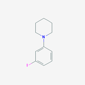 molecular formula C11H14IN B1470813 1-(3-Iodophenyl)piperidine CAS No. 852180-59-7