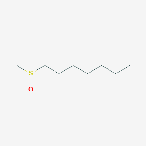 molecular formula C8H18OS B14708134 Heptane, 1-(methylsulfinyl)- CAS No. 24494-67-5