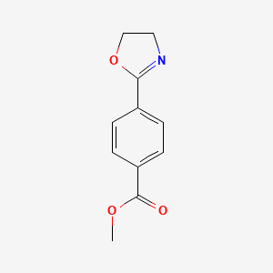 molecular formula C11H11NO3 B14708186 Methyl 4-(4,5-dihydrooxazol-2-yl)benzoate CAS No. 13670-60-5