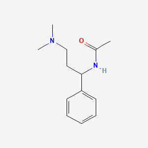 molecular formula C13H20N2O B14708219 N-[3-(Dimethylamino)-1-phenylpropyl]acetamide CAS No. 14611-93-9