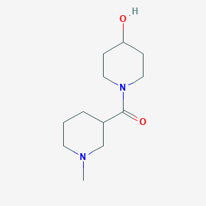molecular formula C12H22N2O2 B1470826 (4-Hydroxypiperidin-1-yl)(1-methylpiperidin-3-yl)methanone CAS No. 2098026-04-9
