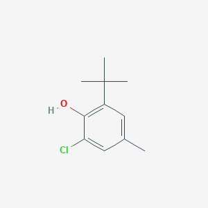 molecular formula C11H15ClO B14708304 2-tert-Butyl-6-chloro-4-methylphenol CAS No. 13395-07-8