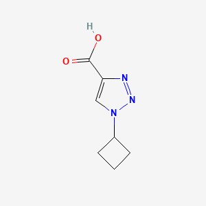 molecular formula C7H9N3O2 B1470832 1-cyclobutyl-1H-1,2,3-triazole-4-carboxylic acid CAS No. 1780695-35-3