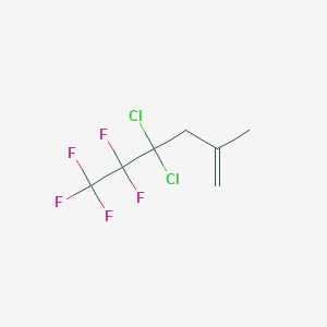 molecular formula C7H7Cl2F5 B14708378 4,4-Dichloro-5,5,6,6,6-pentafluoro-2-methylhex-1-ene CAS No. 18599-03-6