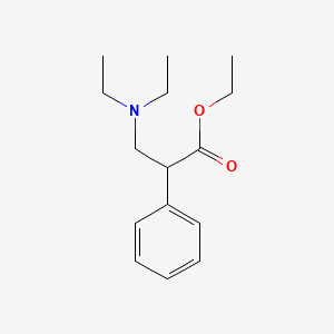 molecular formula C15H23NO2 B14708422 Ethyl 3-(diethylamino)-2-phenylpropanoate CAS No. 22286-87-9