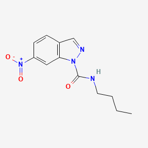 molecular formula C12H14N4O3 B14708429 N-butyl-6-nitroindazole-1-carboxamide CAS No. 24240-33-3
