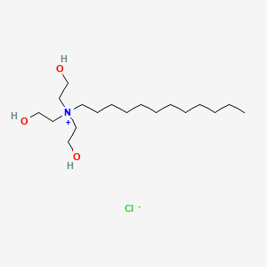 molecular formula C18H40ClNO3 B14708437 N,N,N-Tris(2-hydroxyethyl)dodecan-1-aminium chloride CAS No. 22642-51-9