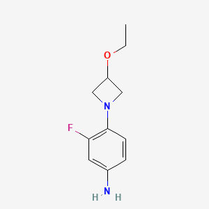 molecular formula C11H15FN2O B1470849 4-(3-Ethoxyazetidin-1-yl)-3-fluoroaniline CAS No. 1706448-56-7