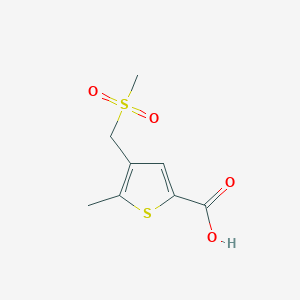 4-(Methanesulfonylmethyl)-5-methylthiophene-2-carboxylic acid