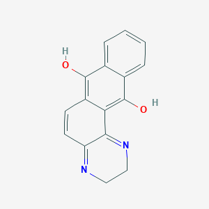 molecular formula C16H12N2O2 B14708531 Naphtho[2,3-f]quinoxaline-7,12-dione, 1,2,3,4-tetrahydro- CAS No. 15077-66-4