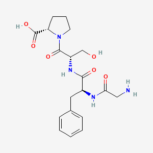 molecular formula C19H26N4O6 B14708687 Glycyl-L-phenylalanyl-L-seryl-L-proline CAS No. 23827-99-8
