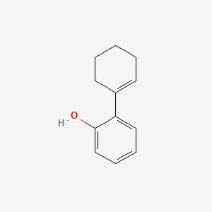 molecular formula C12H14O B14708688 Phenol, 2-(1-cyclohexen-1-yl)- CAS No. 13524-72-6