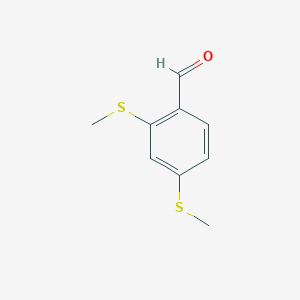molecular formula C9H10OS2 B14708707 2,4-Bis(methylthio)benzaldehyde CAS No. 15345-32-1