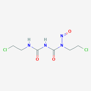 molecular formula C6H10Cl2N4O3 B14708722 n,n'-Bis(2-chloroethyl)-n-nitrosodicarbonimidic diamide CAS No. 13857-12-0