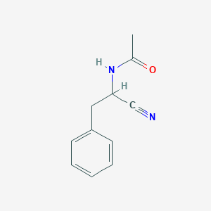 molecular formula C11H12N2O B14708725 N-(1-cyano-2-phenylethyl)acetamide CAS No. 24748-46-7