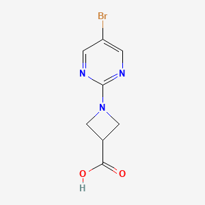 B1470874 1-(5-Bromopyrimidin-2-yl)azetidine-3-carboxylic acid CAS No. 1706440-68-7