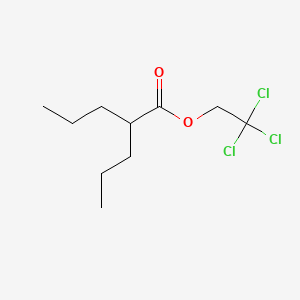 molecular formula C10H17Cl3O2 B14708745 Valeric acid, 2-propyl-, 2,2,2-trichloroethyl ester CAS No. 22632-63-9