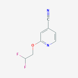 molecular formula C8H6F2N2O B1470879 2-(2,2-Difluoroethoxy)pyridine-4-carbonitrile CAS No. 1423028-75-4