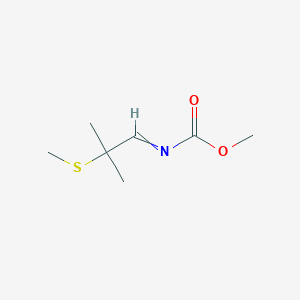 molecular formula C7H13NO2S B14708796 Methyl [2-methyl-2-(methylsulfanyl)propylidene]carbamate CAS No. 24262-90-6