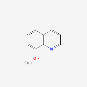 molecular formula C9H6CuNO B14708810 (8-Quinolinolato-N1,O8)copper CAS No. 24559-43-1