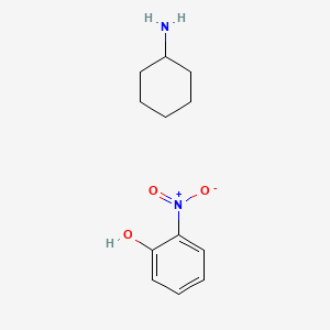 molecular formula C12H18N2O3 B14708852 cyclohexanamine;2-nitrophenol CAS No. 20517-65-1