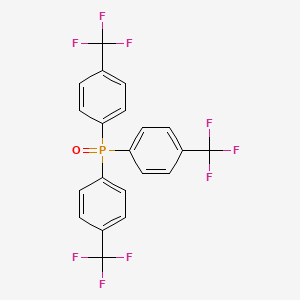 molecular formula C21H12F9OP B14708892 Tris[4-(trifluoromethyl)phenyl]phosphane oxide CAS No. 13406-27-4
