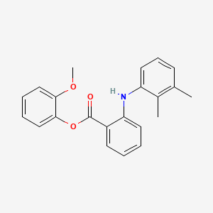 molecular formula C22H21NO3 B14708904 Anthranilic acid, N-2,3-xylyl-, o-methoxyphenyl ester CAS No. 20723-85-7