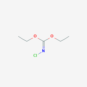 molecular formula C5H10ClNO2 B14708913 Diethyl chlorocarbonimidate CAS No. 24770-45-4