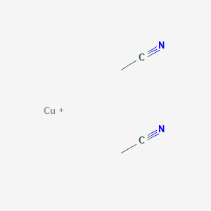 molecular formula C4H6CuN2+ B14708937 Acetonitrile;copper(1+) CAS No. 22418-38-8
