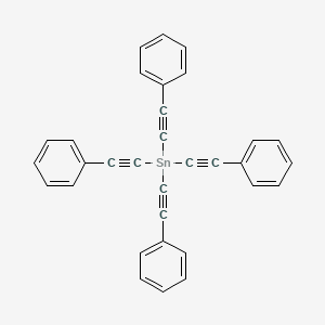 molecular formula C32H20Sn B14708943 Tetrakis(2-phenylethynyl)stannane CAS No. 21890-32-4