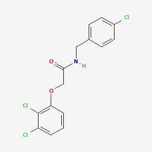 molecular formula C15H12Cl3NO2 B14708954 N-[(4-chlorophenyl)methyl]-2-(2,3-dichlorophenoxy)acetamide CAS No. 24723-30-6