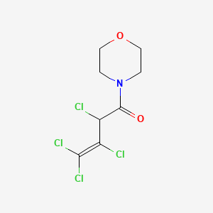 molecular formula C8H9Cl4NO2 B14708968 Morpholine, 4-(2,3,4,4-tetrachloro-1-oxo-3-butenyl)- CAS No. 13178-31-9
